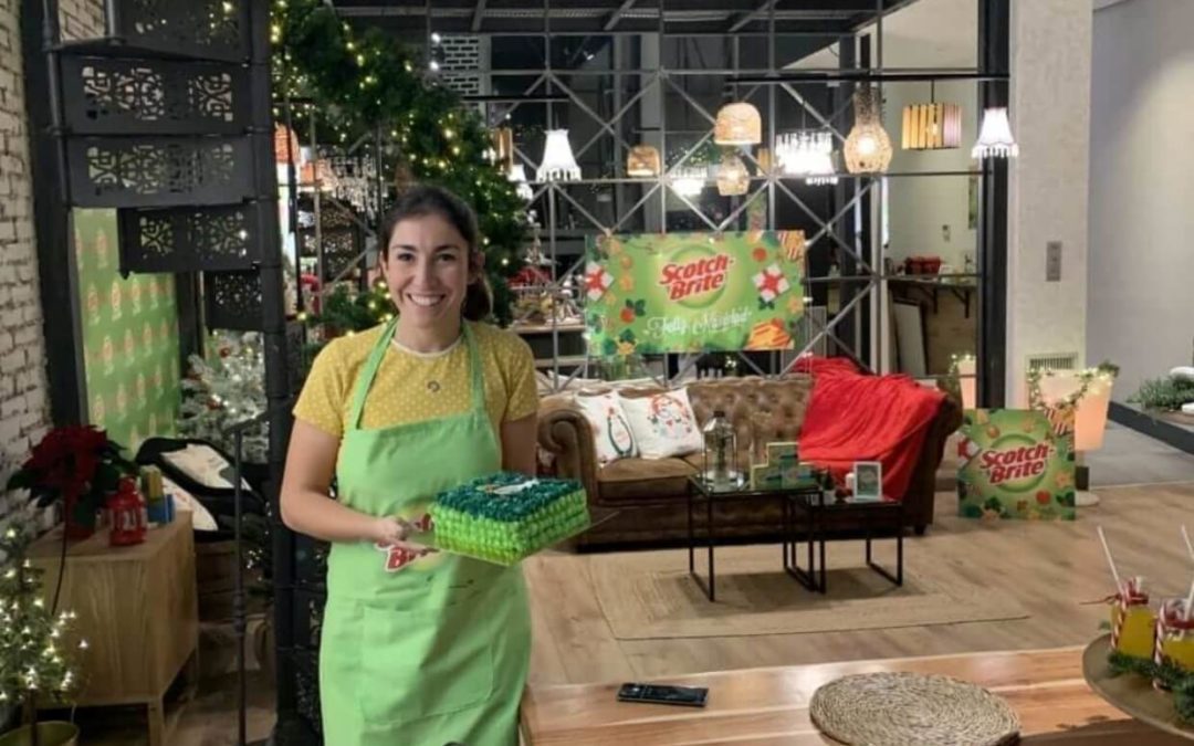 Brand experience - Alma cupcakes - events with influencers - Scotch-brite Christmas workshop