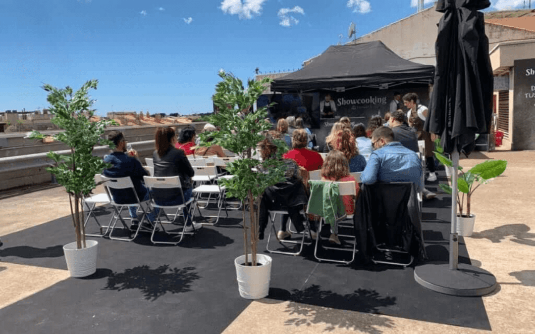 Trade Marketing - Point-of-sale activation - showcooking with Michelin Star for Damm Group