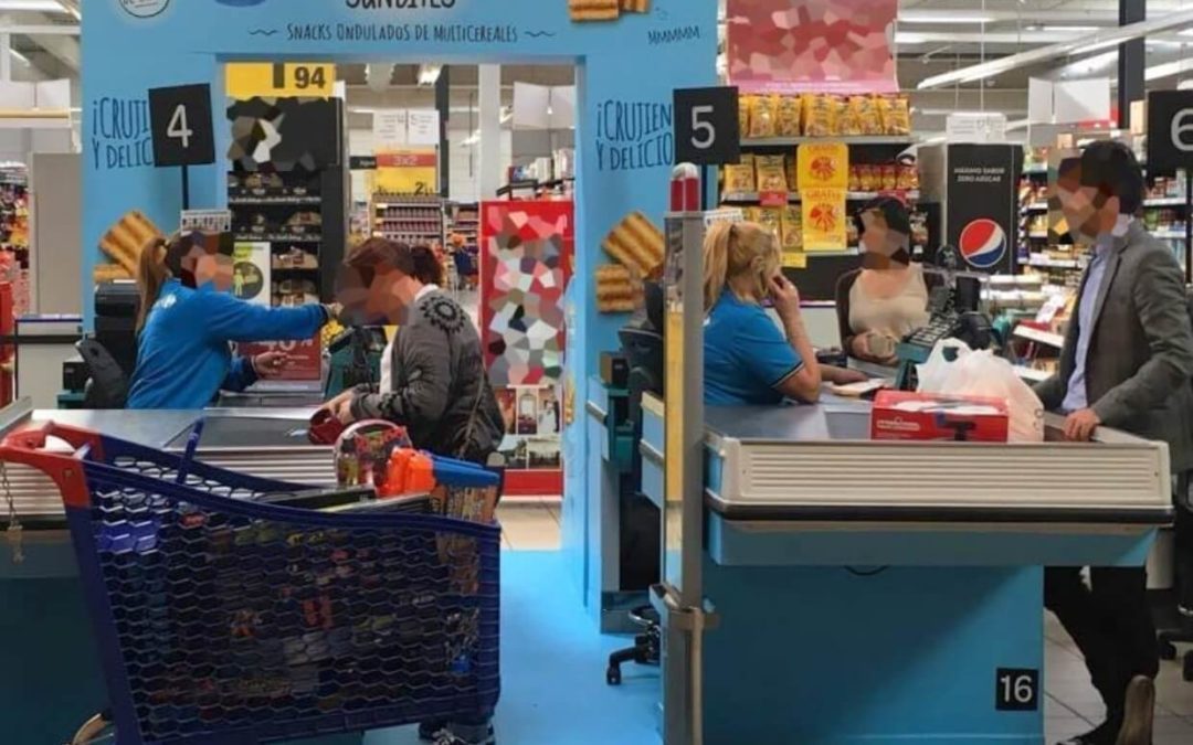 Trade Marketing - POS - Arco Point-of-Sale checkout lines - Sunbites carrefour