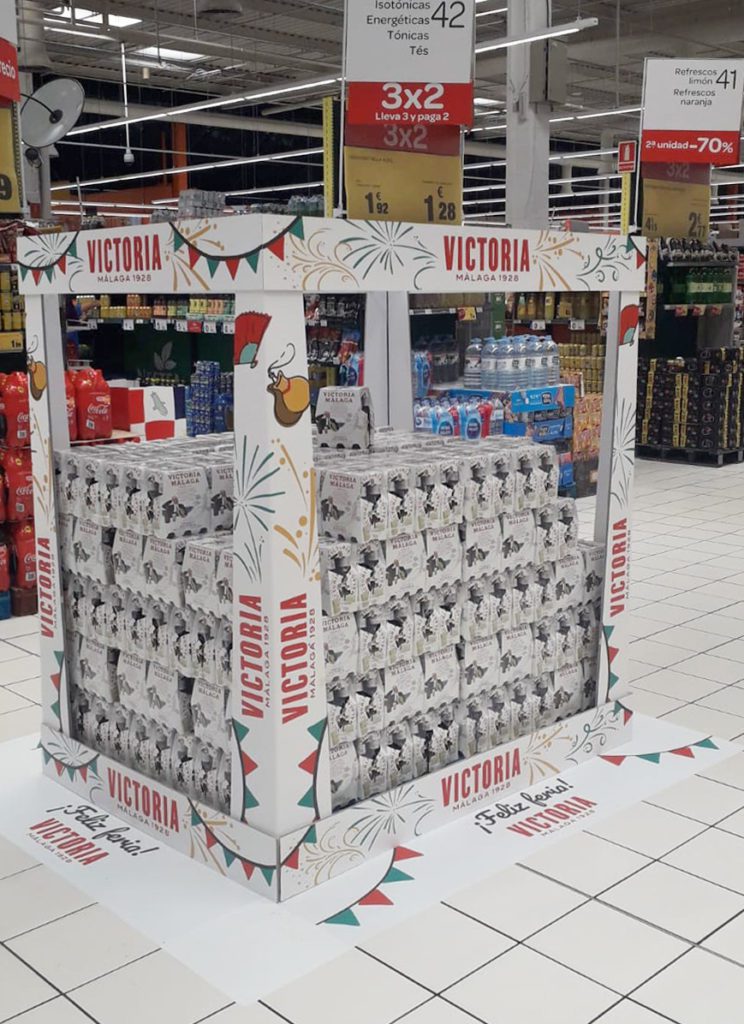 Carton display for Victoria beers